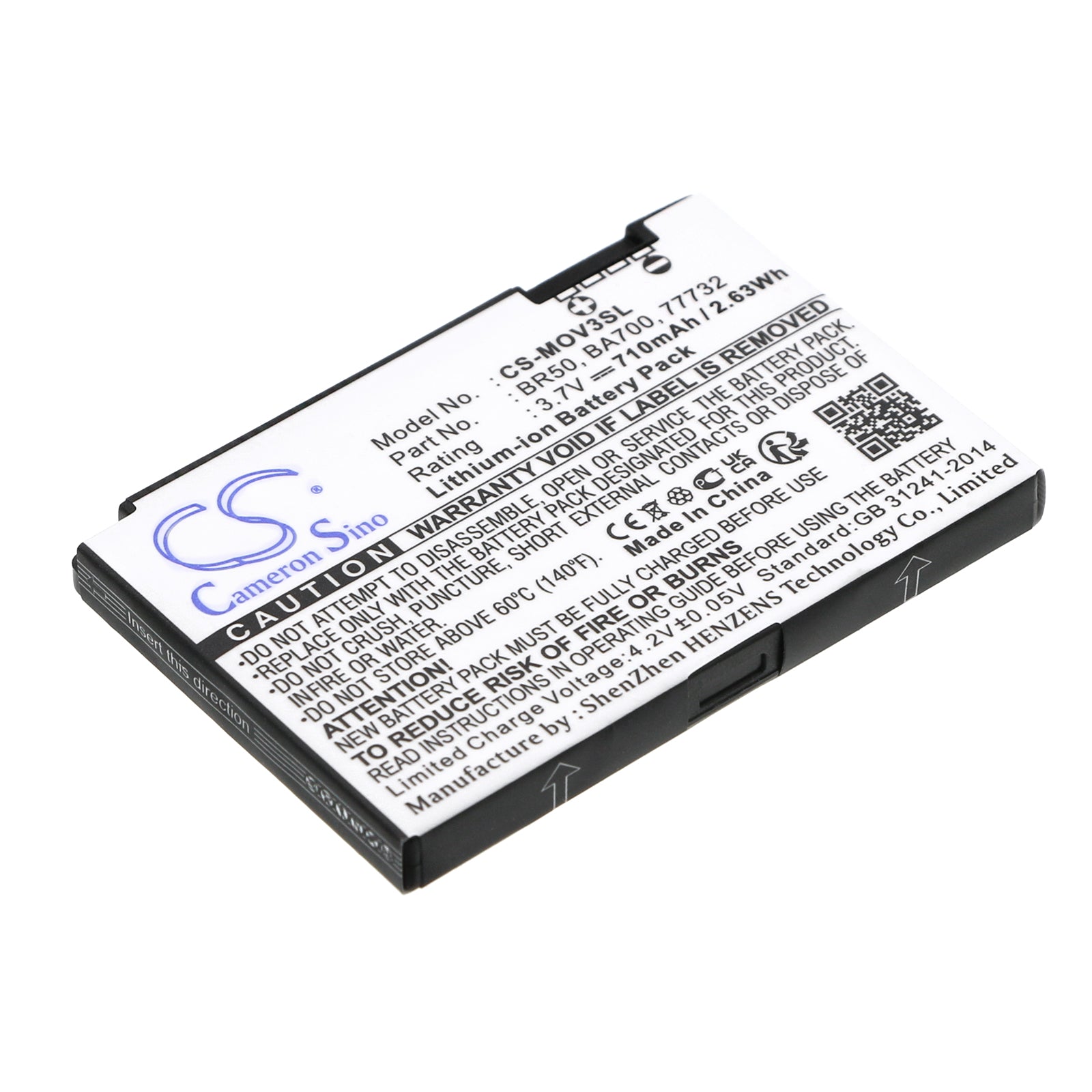3.7V 710mAh Li-ion Mobile/SmartPhone Battery for Motorola