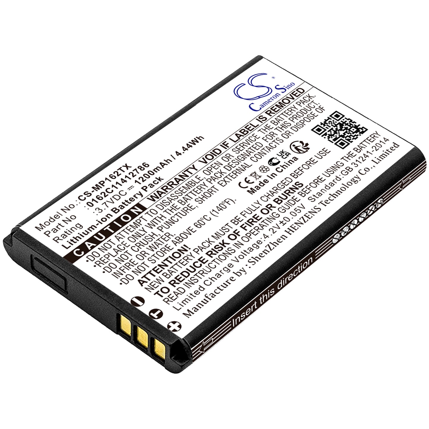 3.7V 1200mAh/4.44Wh Li-ion TV Box Battery for MX Pro