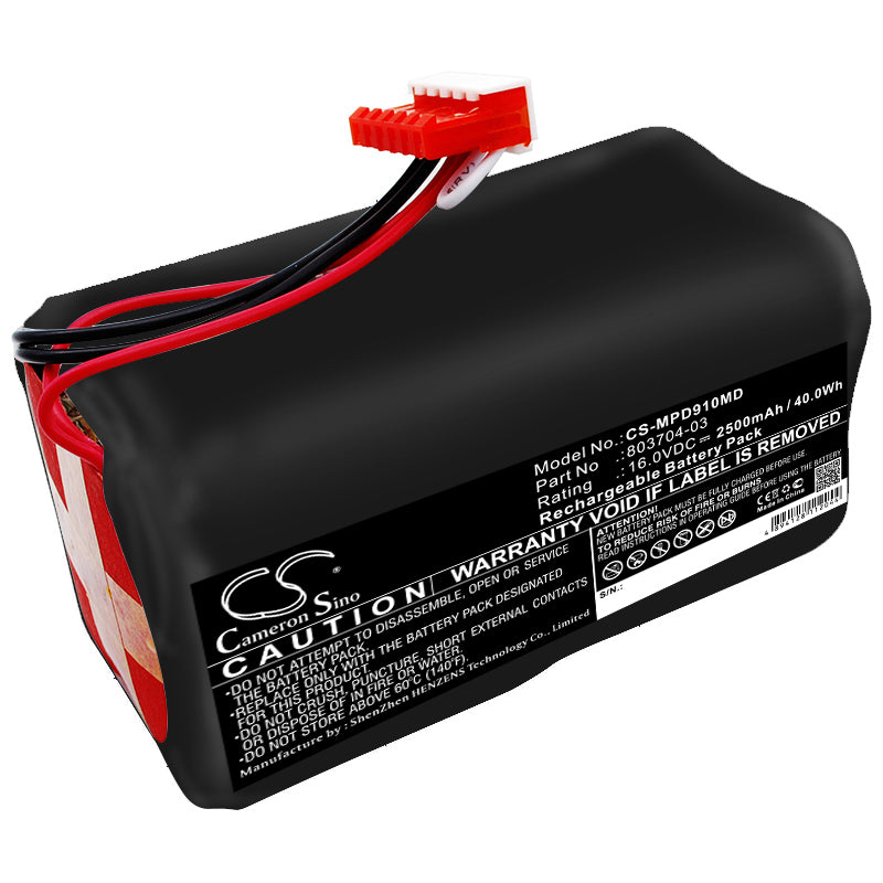 16V 2500mAh/40.00Wh Sealed Lead Acid Medical Battery for Physio-Control