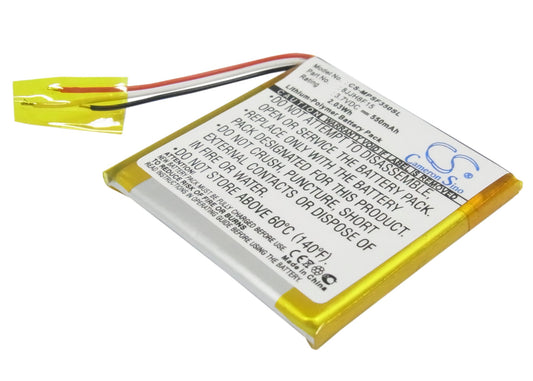 3.7V 550mAh Li-Polymer MP3/MP4/PMP Battery for SanDisk