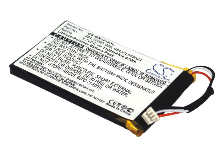 3.7V 1100mAh Li-Polymer GPS/Navigator Battery for Magellan