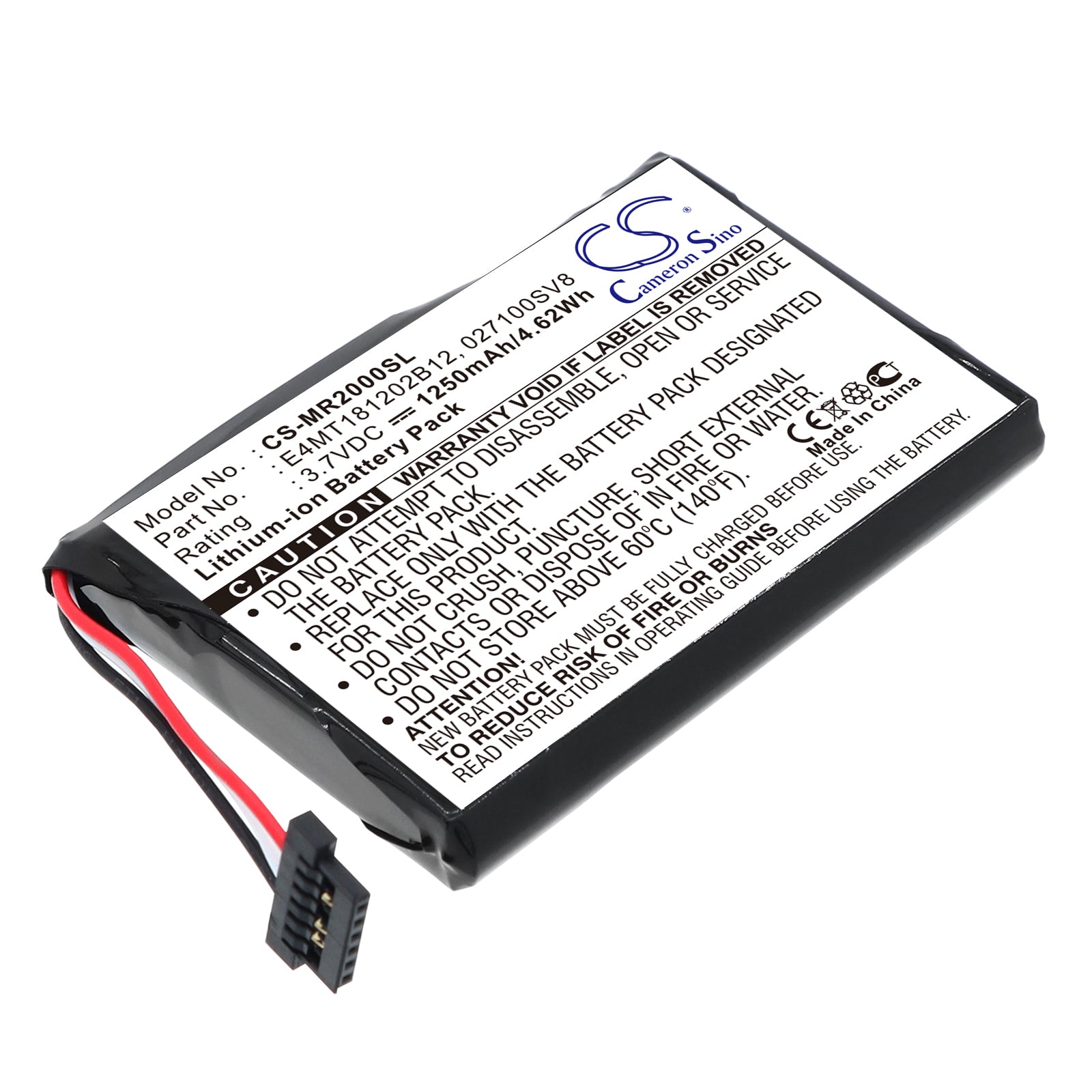 3.7V 1250mAh/4.63Wh Li-ion GPS/Navigator Battery for Magellan