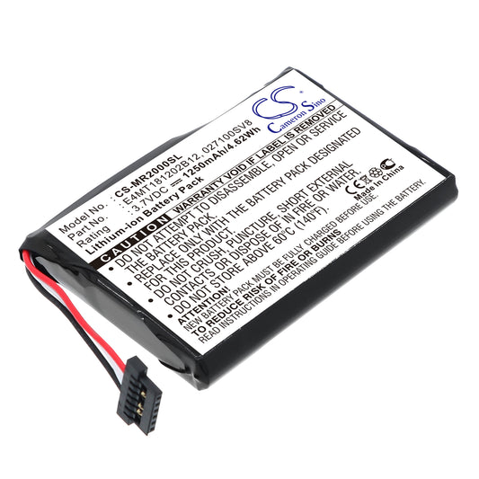 3.7V 1250mAh/4.63Wh Li-ion GPS/Navigator Battery for Magellan