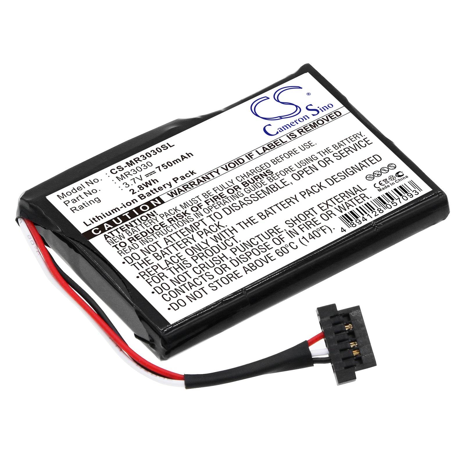 3.7V 750mAh Replacement Battery for MAGELLAN MR3030 RoadMate 3030