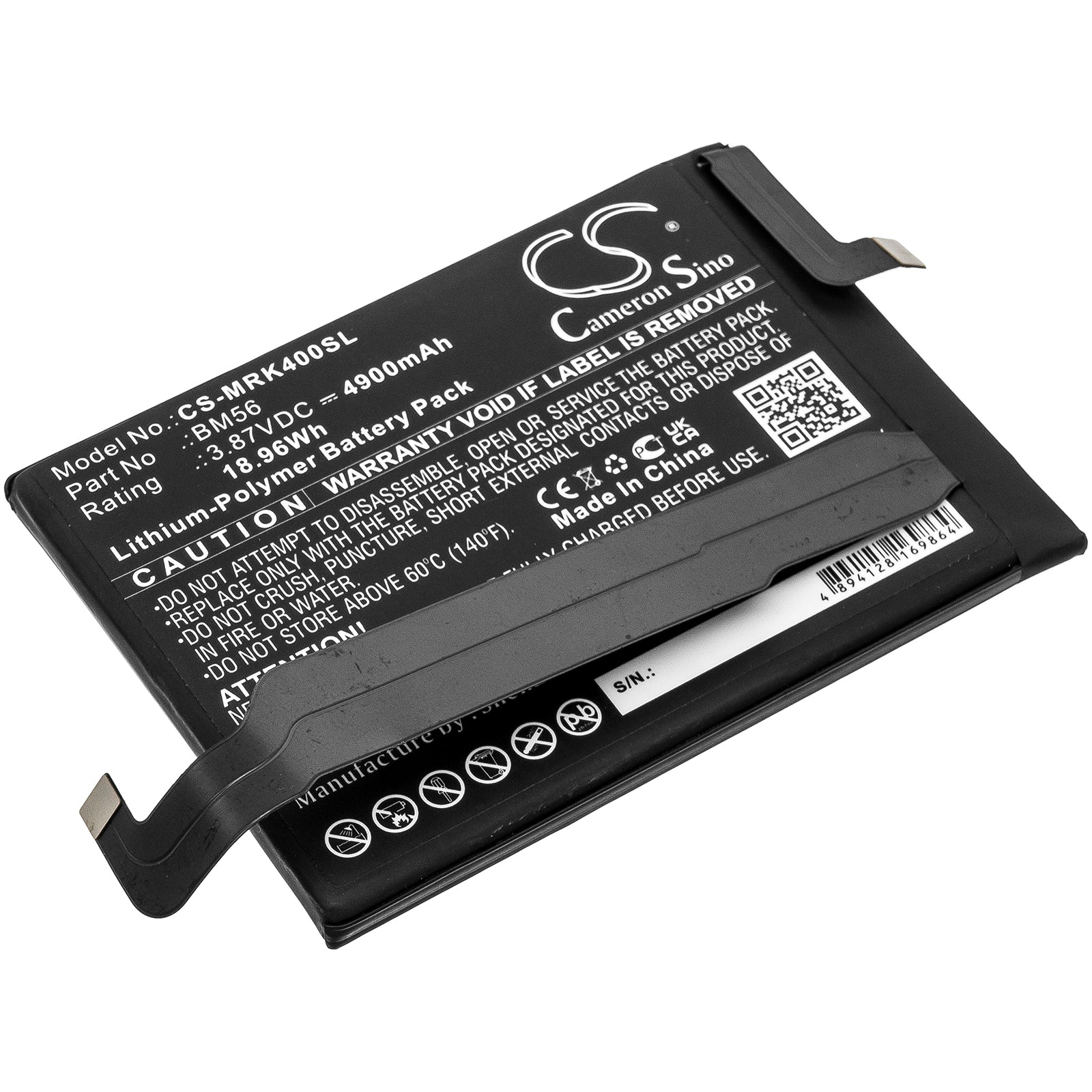 CS-MRK400SL Replacement Battery – Compatible with K40 Game, M2104K10C