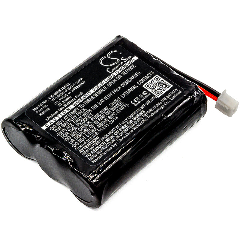 11.1V 3400mAh/37.74Wh Li-ion Speaker Battery for Marshall