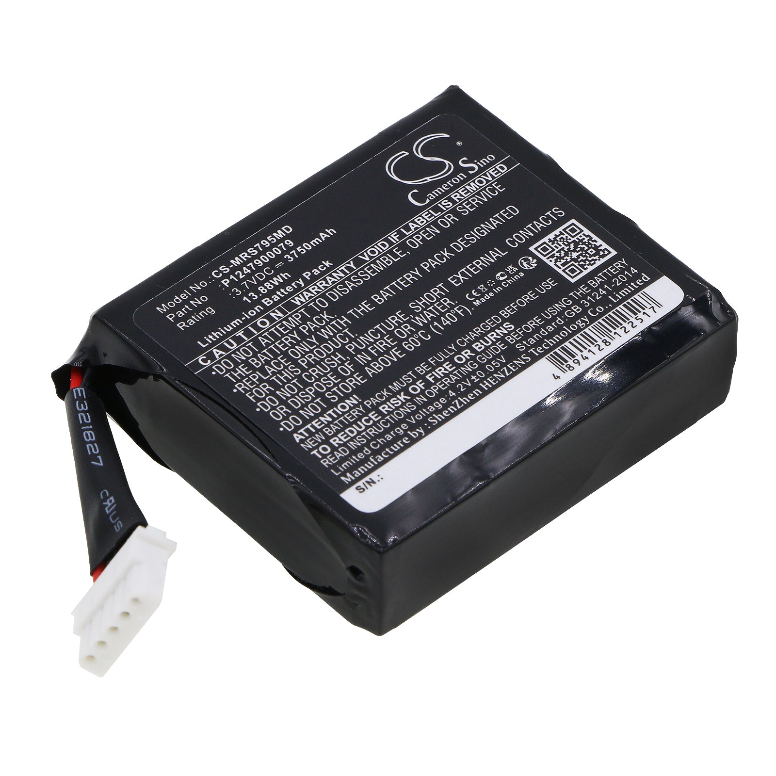 3.7V 3750mAh/13.88Wh Li-ion Medical Battery for Masimo
