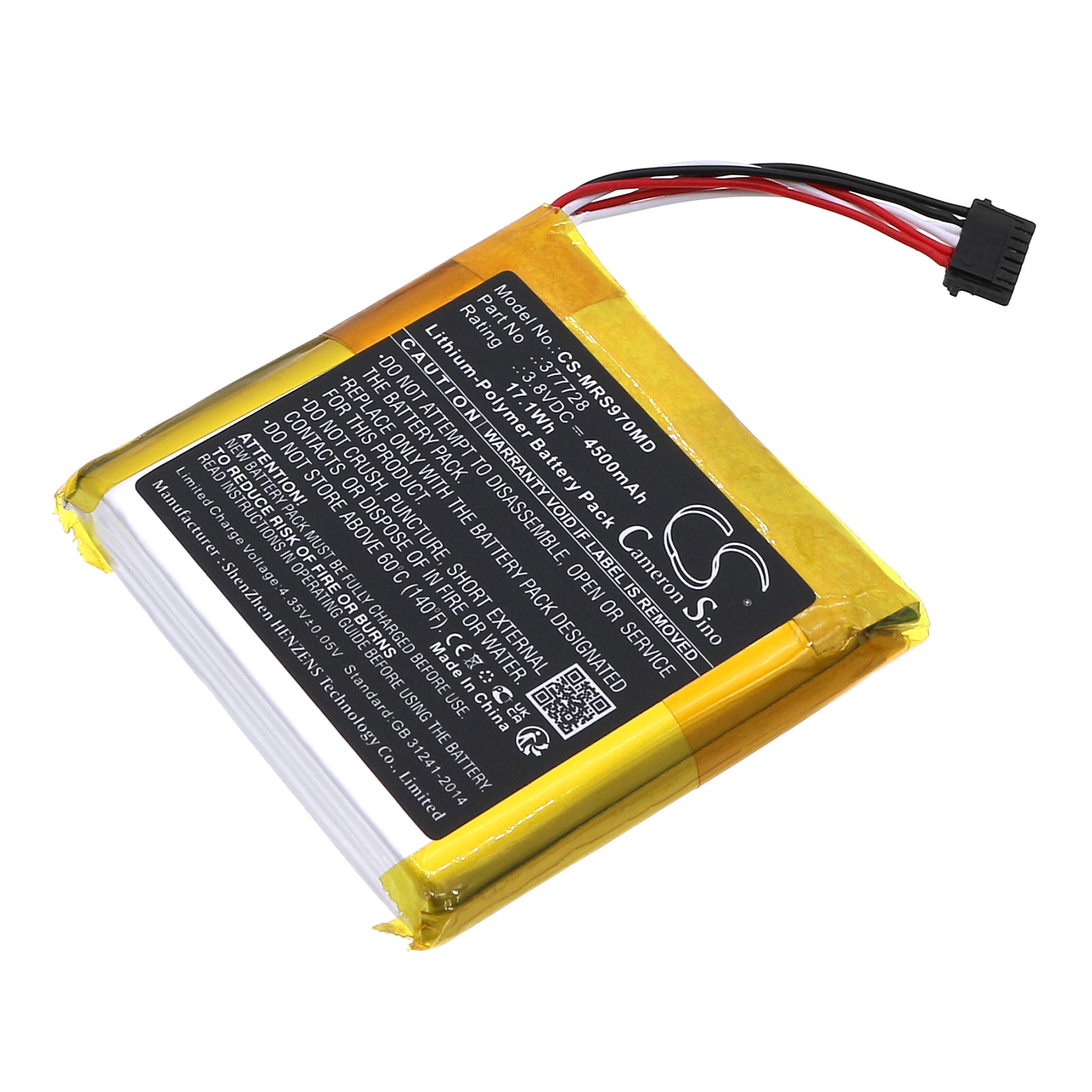 CS-MRS970MD Replacement Battery – Compatible with Puls oximeter Rad-97, Rad 97 Pulse Oximeter, Rad-97