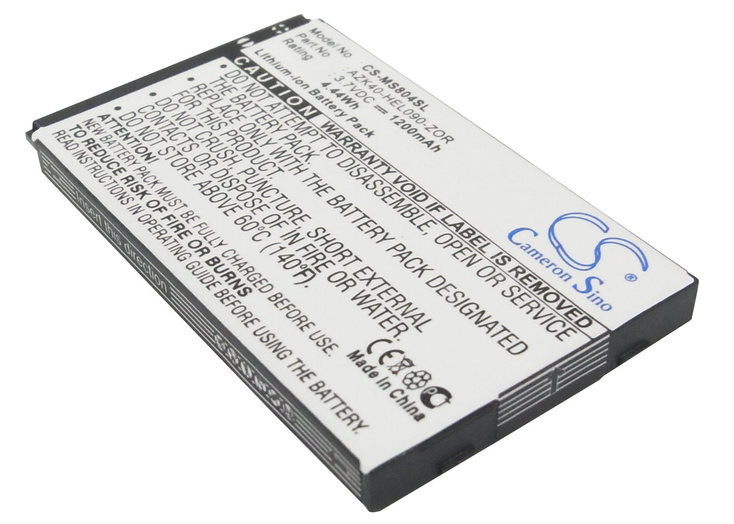3.7V 1200mAh/4.44Wh Li-ion Mobile/SmartPhone Battery for Gigabyte