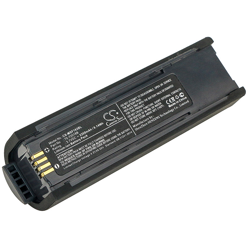 3.7V 2200mAh/8.14Wh Li-ion Barcode/Scanner Battery for Metrologic