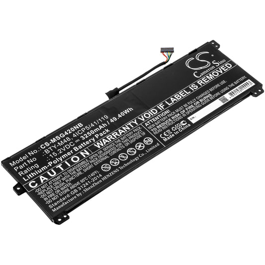CS-MSG420NB Replacement Battery – Compatible with i5 8250U 256GB, i5 8250U 8GB, i7 8550U 256GB, i7 8550U 8GB, S1, S1-C1