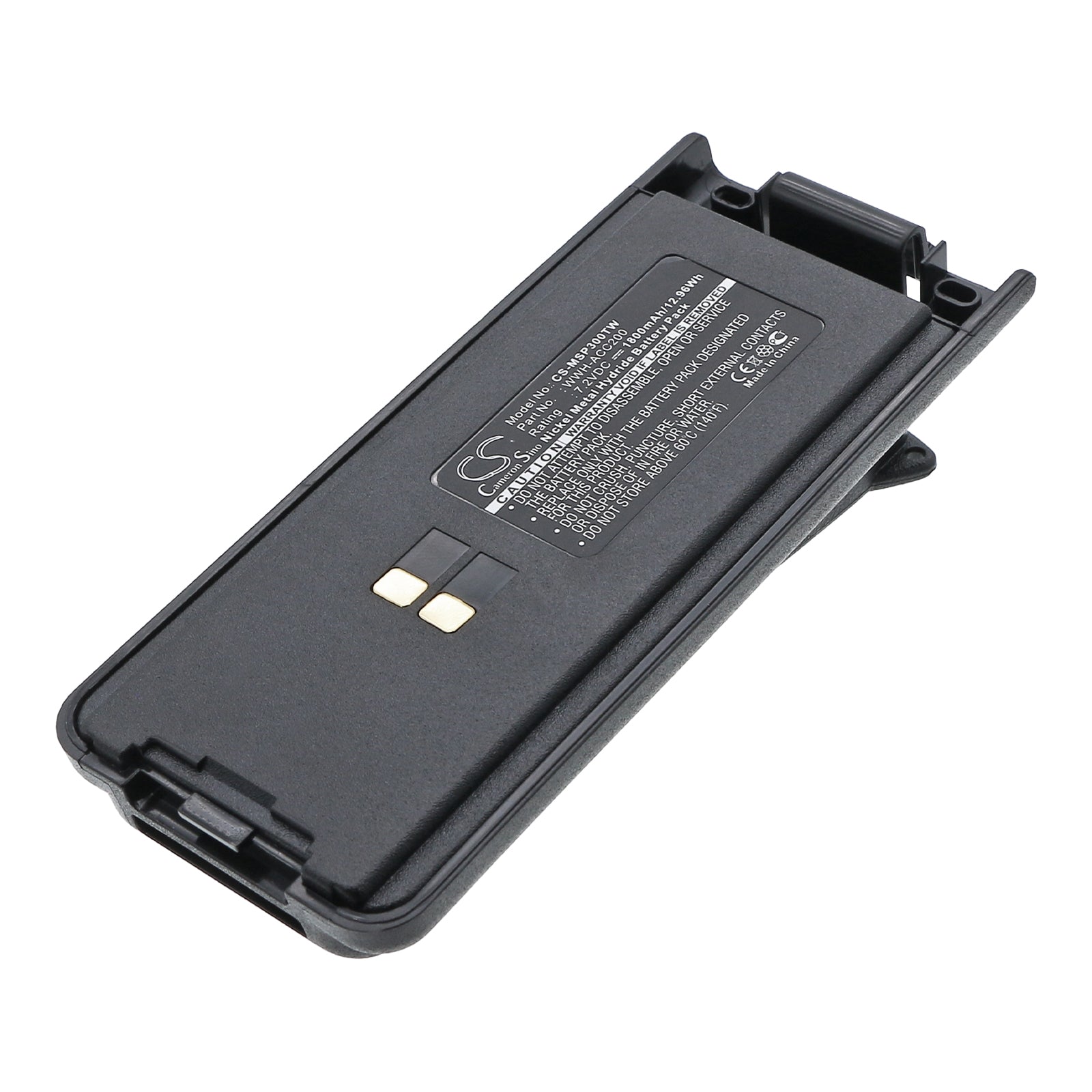 7.2V 1800mAh/12.96Wh Ni-MH Two-Way Radio Battery for Maxon