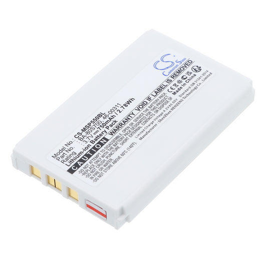3.7V 750mAh/2.78Wh Li-ion Barcode/Scanner Battery for Metrologic