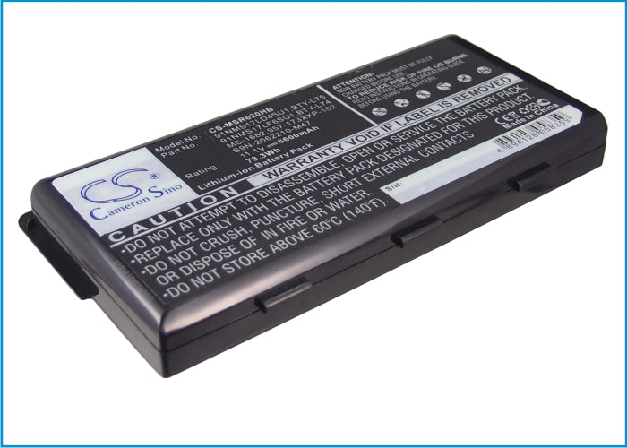 11.1V 6600mAh Li-ion Notebook/Laptop Battery for MSI