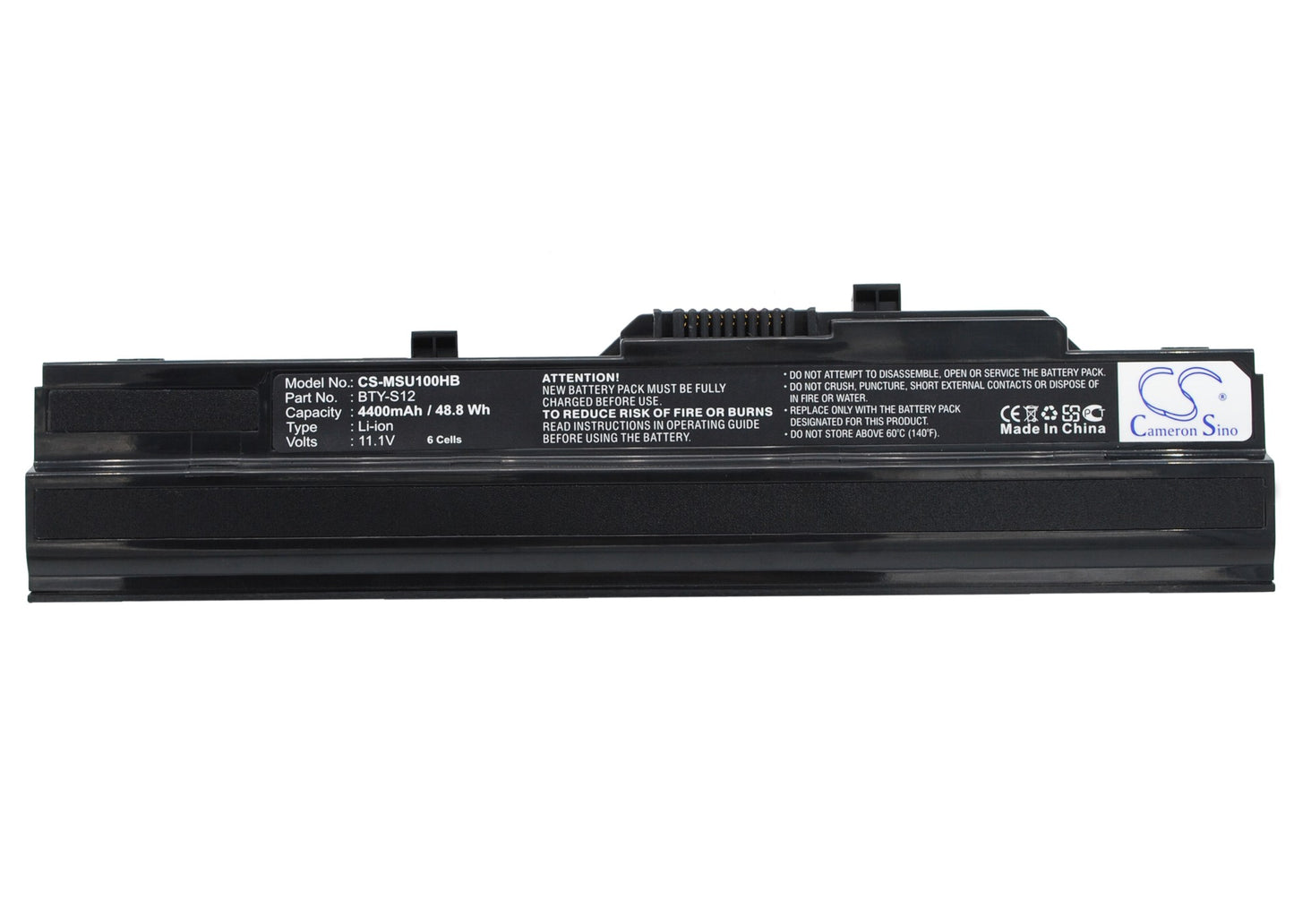 11.1V 4400mAh Li-ion Notebook/Laptop Battery for Advent