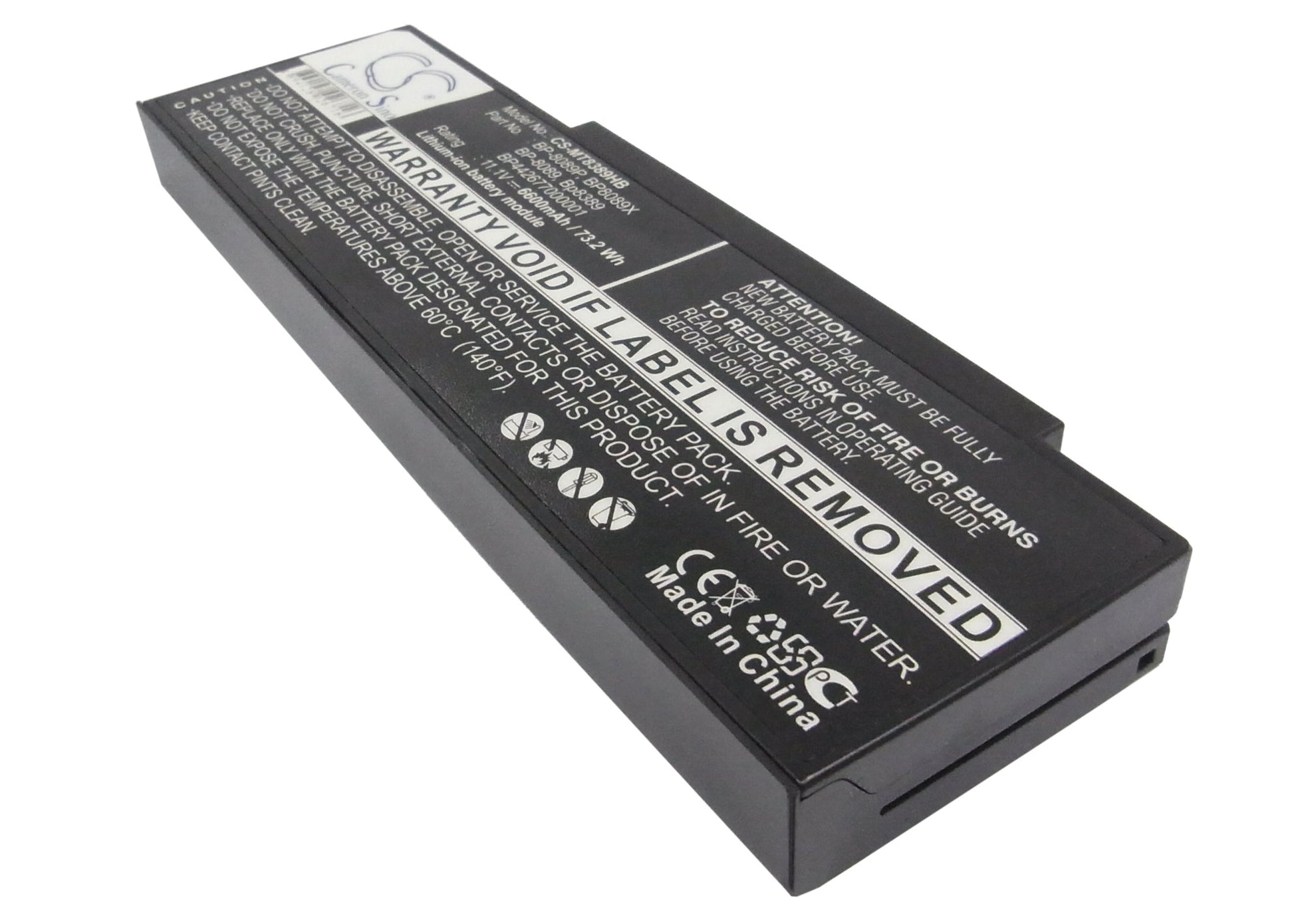 11.1V 6600mAh Li-ion Notebook/Laptop Battery for GERICOM