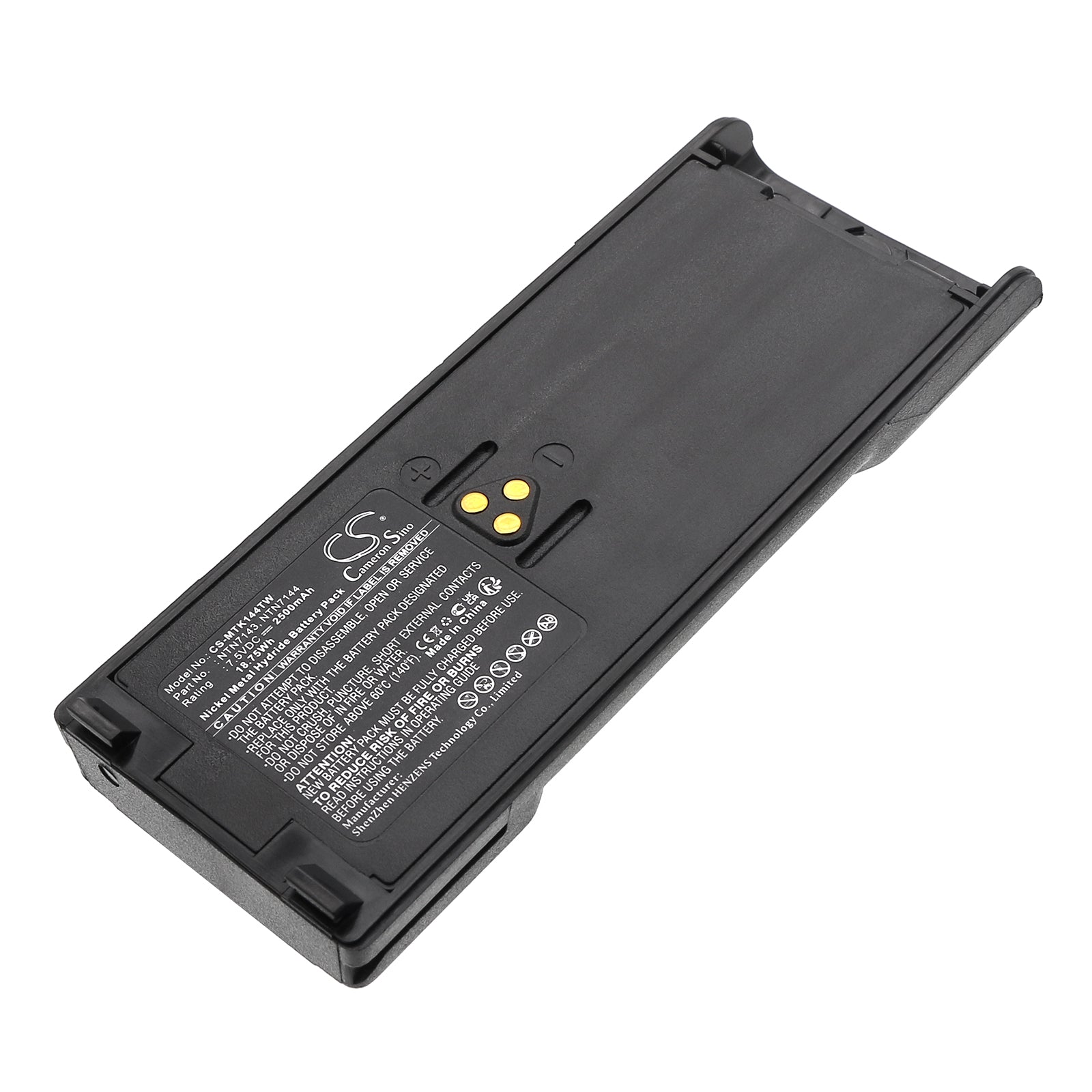 7.5V 2500mAh/18.75Wh Ni-MH Two-Way Radio Battery for Motorola