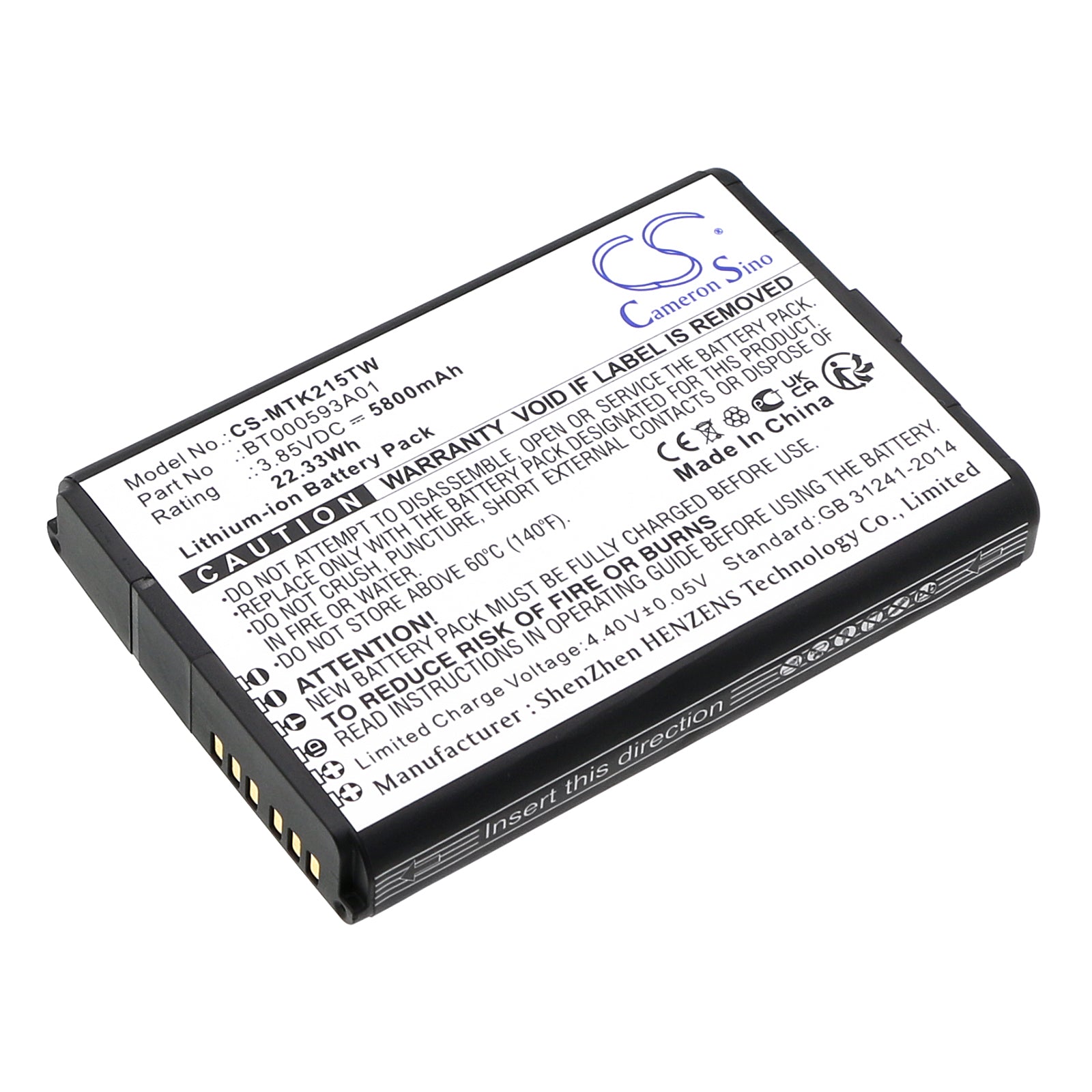 CS-MTK215TW Replacement Battery – Compatible with AR494948, EVOLVE LTE, HK2157A