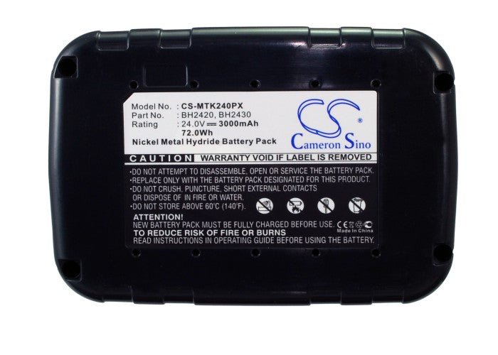 24V 3000mAh Ni-MH Power Tools Battery for Makita