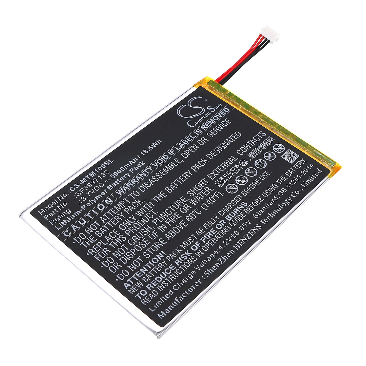 CS-MTM100SL Replacement Battery – Compatible with mTablet