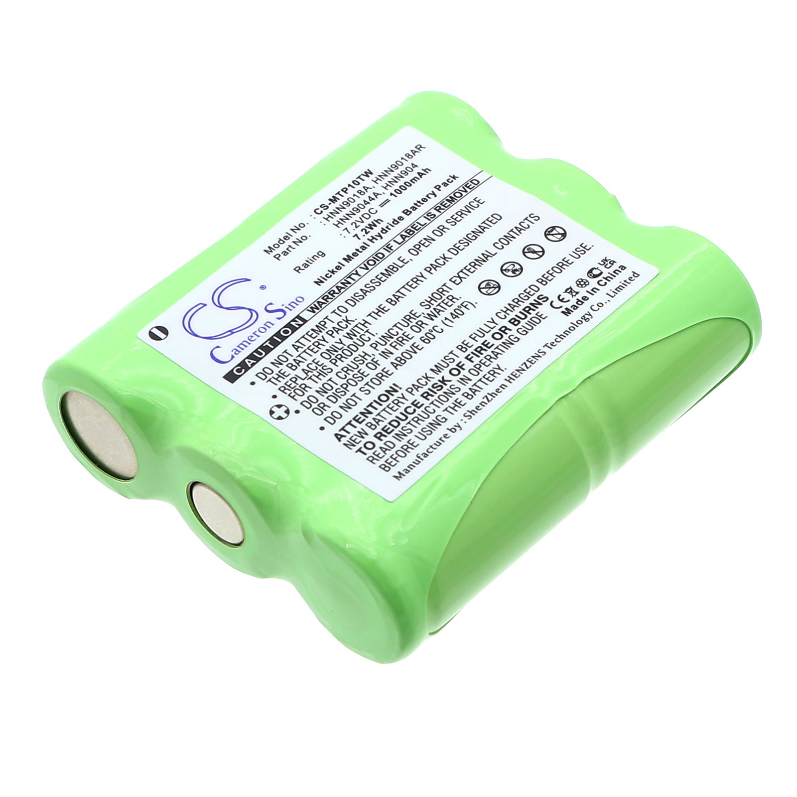 7.2V 1000mAh/7.20Wh Ni-MH Two-Way Radio Battery for Motorola