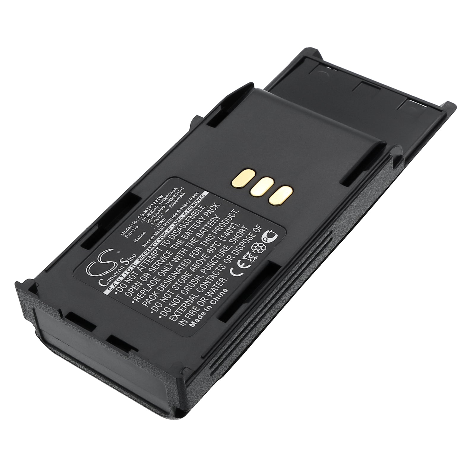 7.5V 2000mAh/15.0Wh Ni-MH Two-Way Radio Battery for Motorola