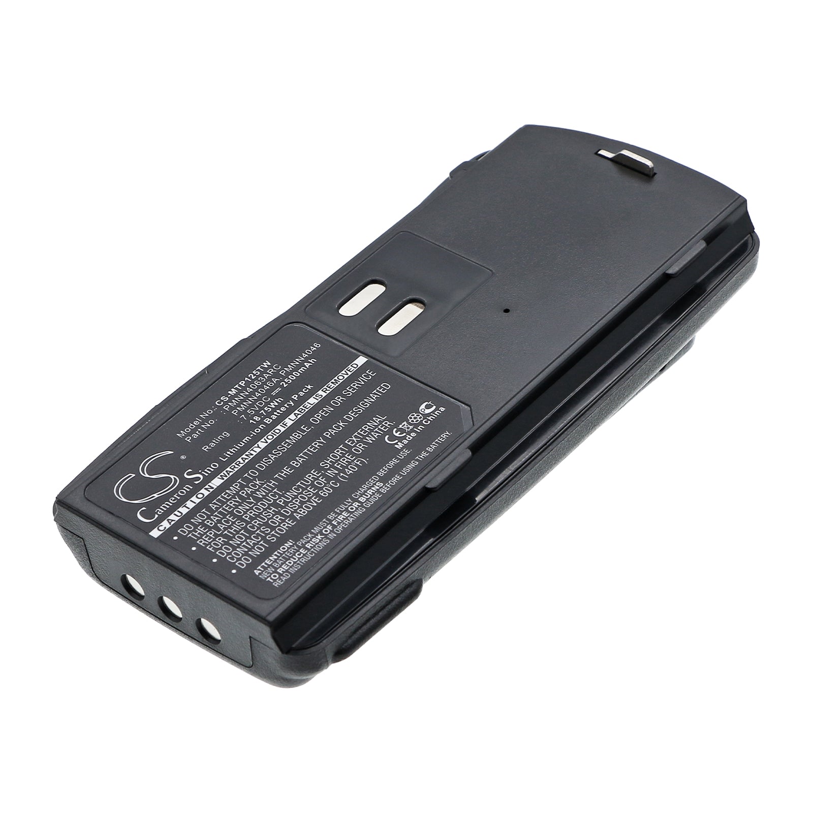 7.5V 2500mAh/18.75Wh Li-ion Two-Way Radio Battery for Motorola