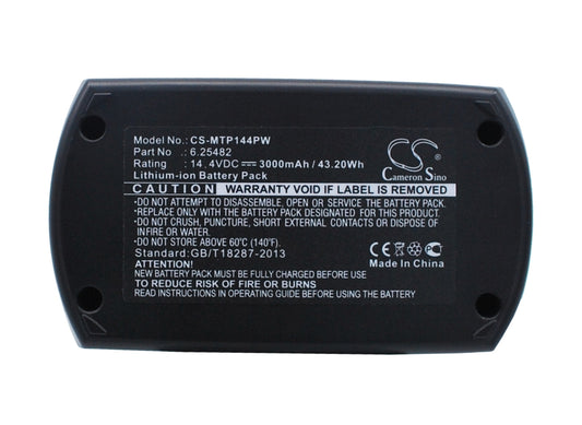 14.4V 3000mAh/43.20Wh Li-ion Power Tools Battery for Metabo