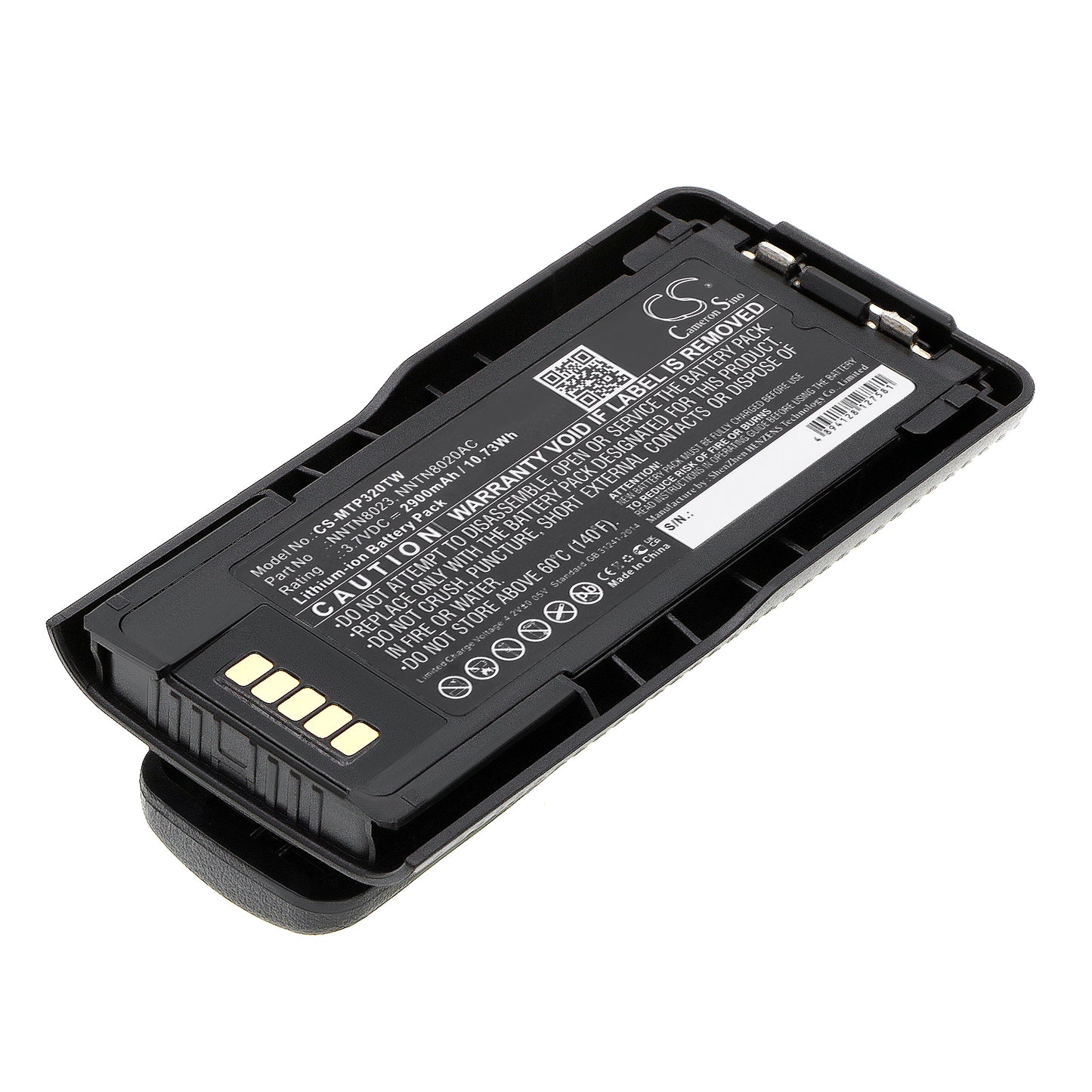 3.7V 2900mAh/10.73Wh Li-ion Two-Way Radio Battery for Motorola