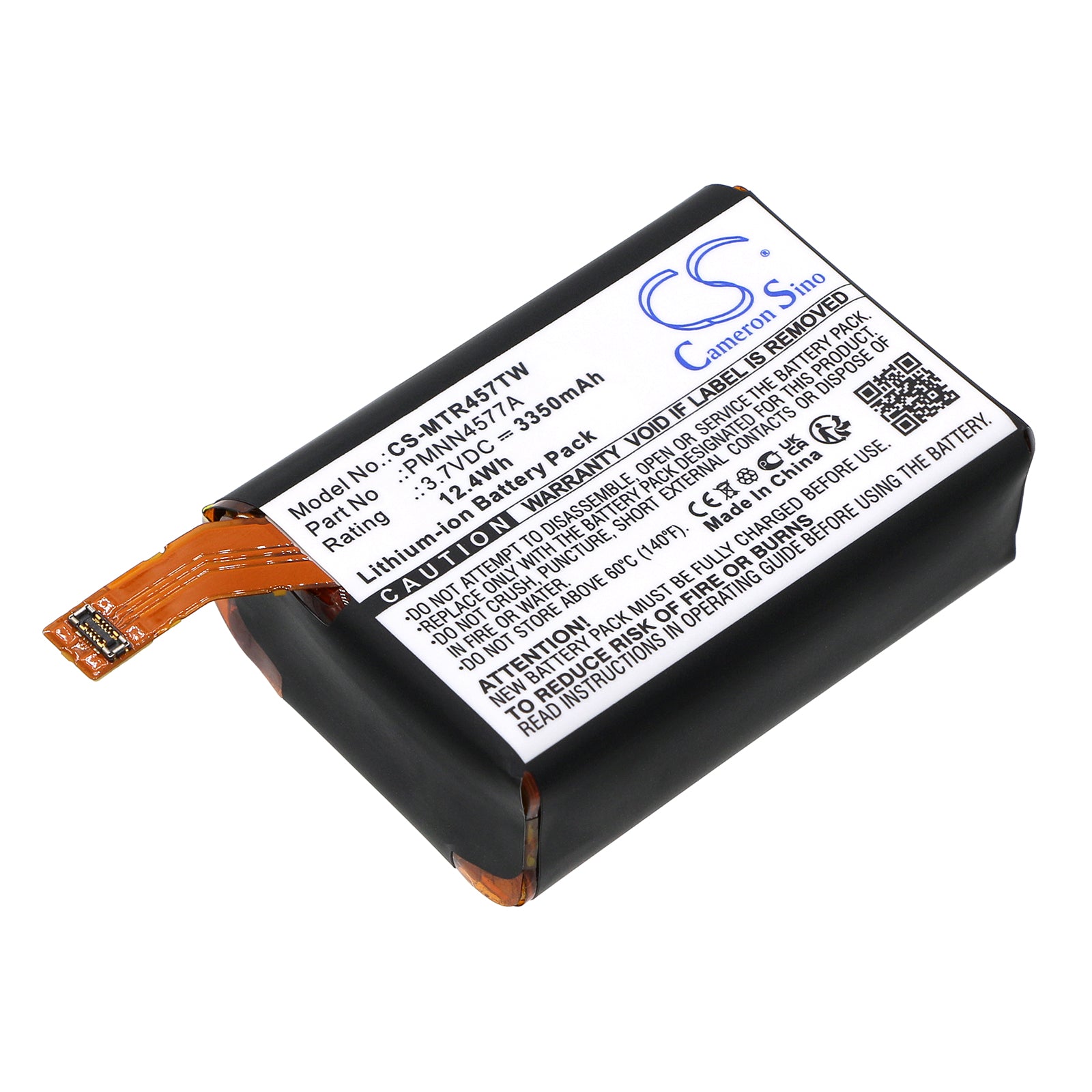 CS-MTR457TW Replacement Battery – Li-ion 3.7 3350mAh / 12.4Wh