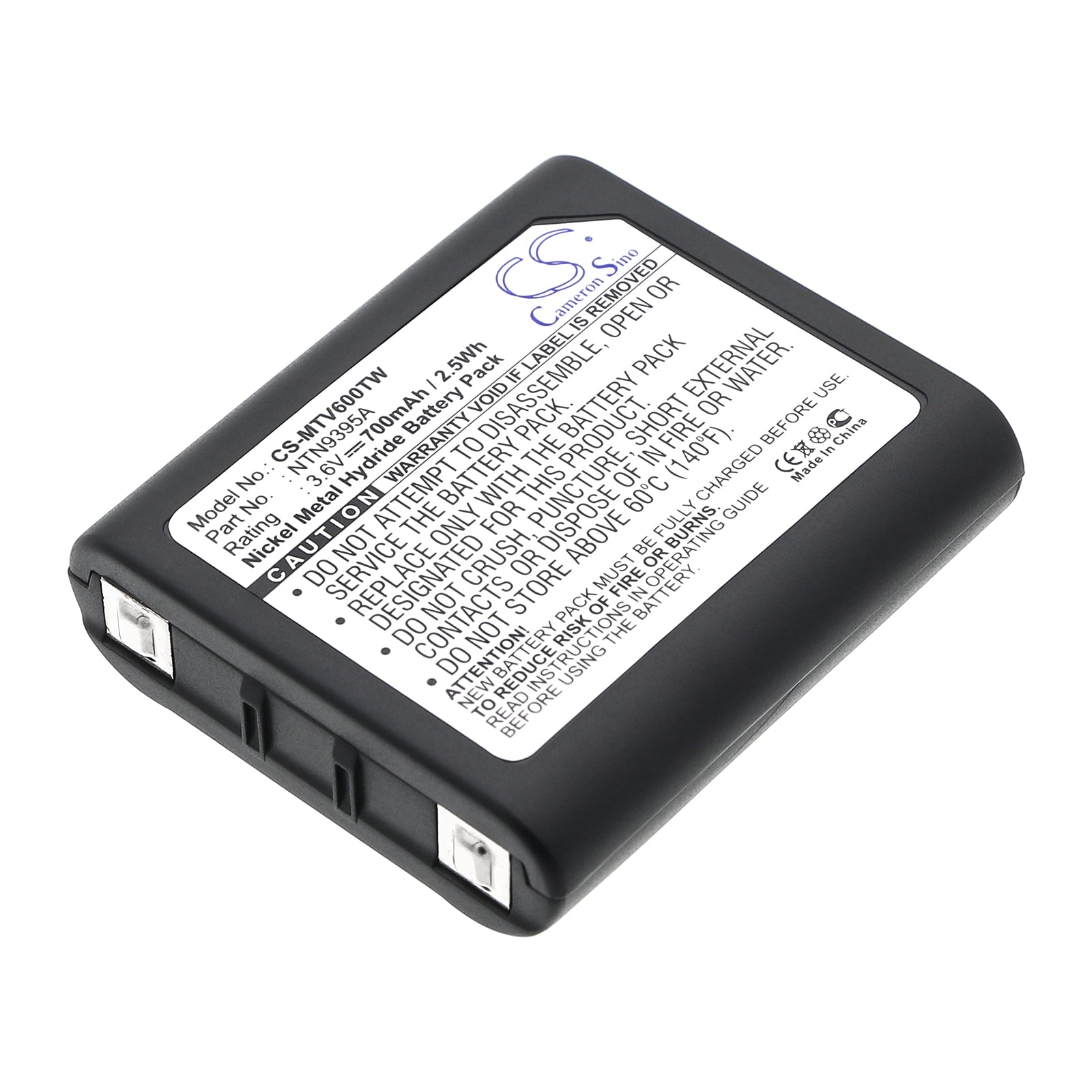 3.6V 700mAh Ni-MH Two-Way Radio Battery for Motorola