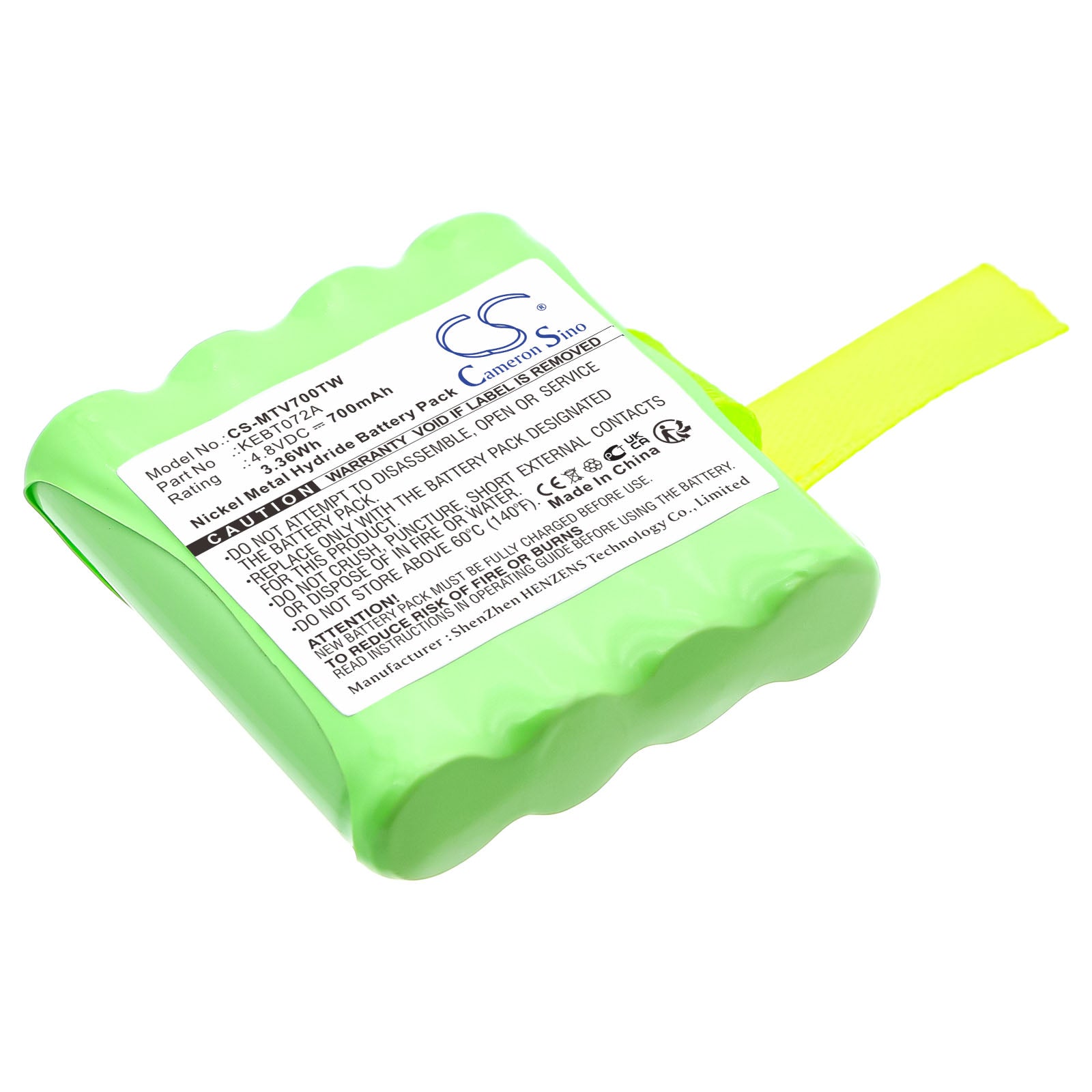 4.8V 700mAh Ni-MH Two-Way Radio Battery for Motorola