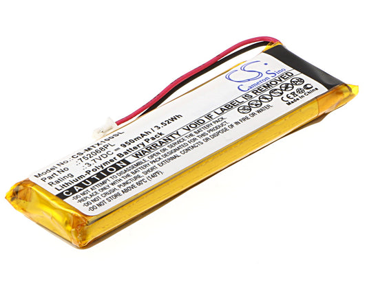 3.7V 950mAh/3.52Wh Li-Polymer Wireless Headset Battery for Midland