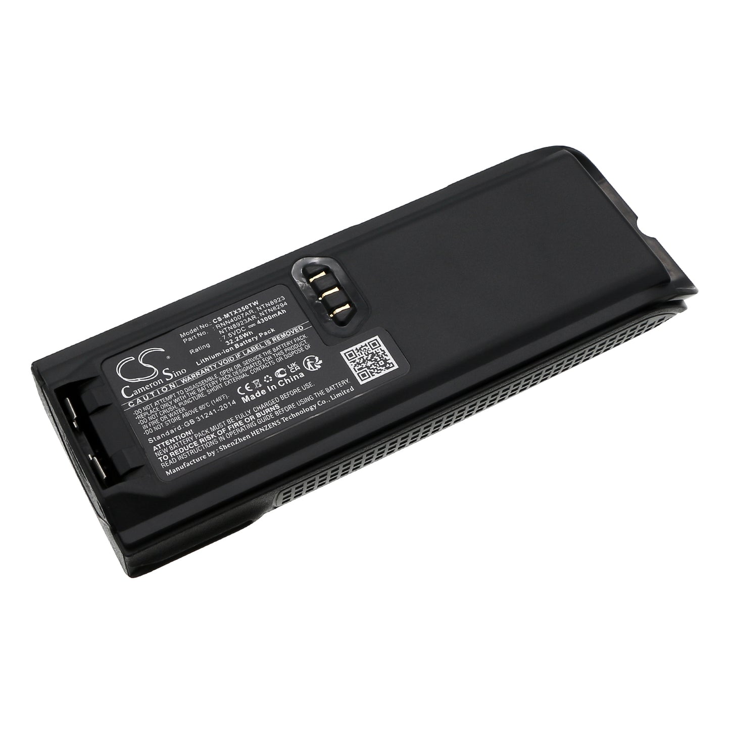 7.5V 4300mAh/32.25Wh Li-ion Two-Way Radio Battery for Motorola
