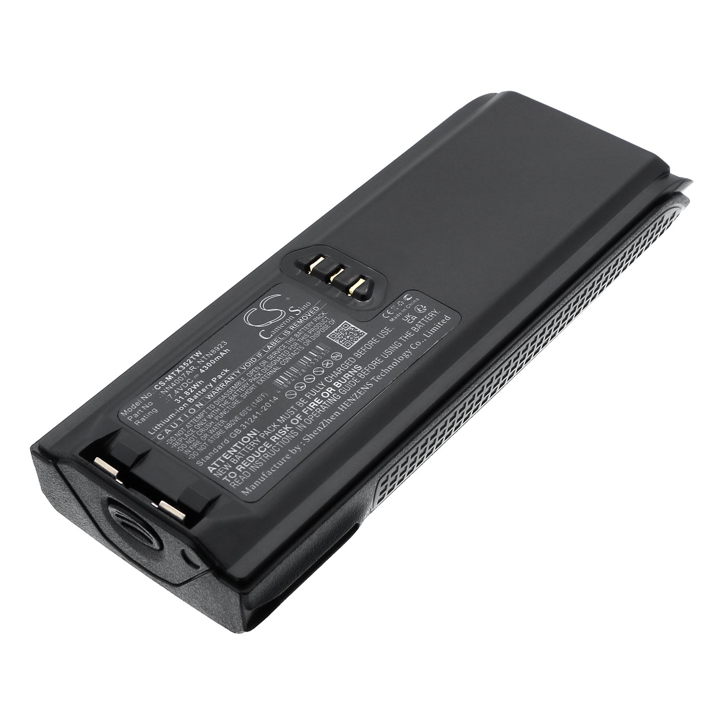 CS-MTX352TW Replacement Battery – Compatible with NTN8293, NTN8294, Tetra MTP200, Tetra MTP300, XTS3000, XTS3500, XTS4250, XTS5000