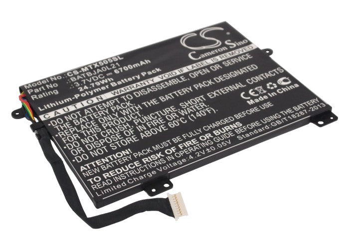 3.7V 6700mAh/24.79Wh Li-Polymer Tablet Battery for Motorola