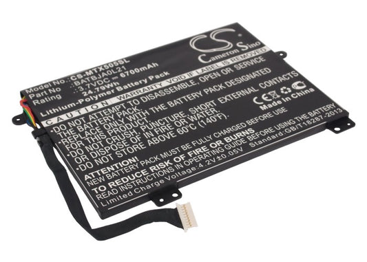 3.7V 6700mAh/24.79Wh Li-Polymer Tablet Battery for Motorola