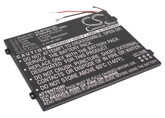 3.7V 6700mAh/24.79Wh Li-Polymer Tablet Battery for Motorola