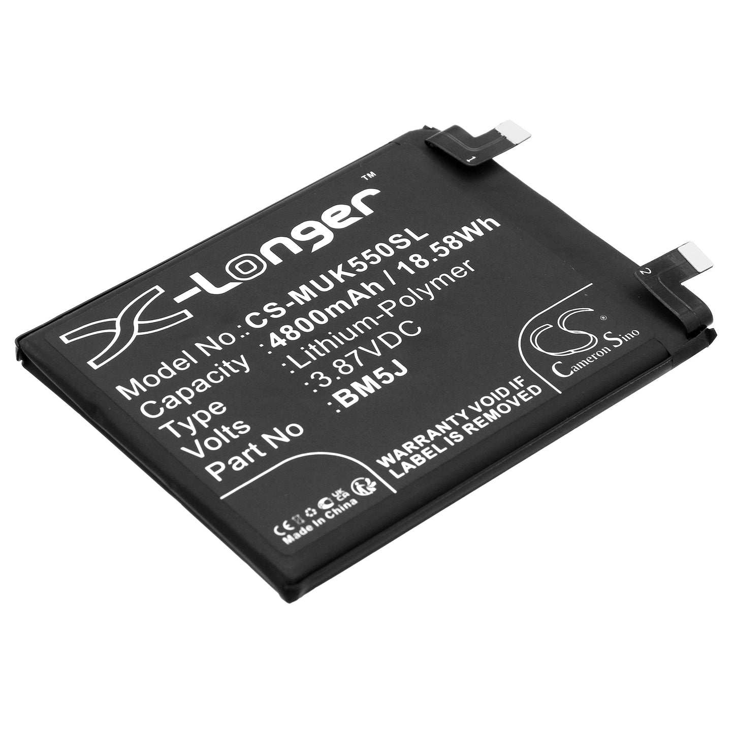 CS-MUK550SL Replacement Battery – Compatible with 12T, 12T Pro, K50 Ultra