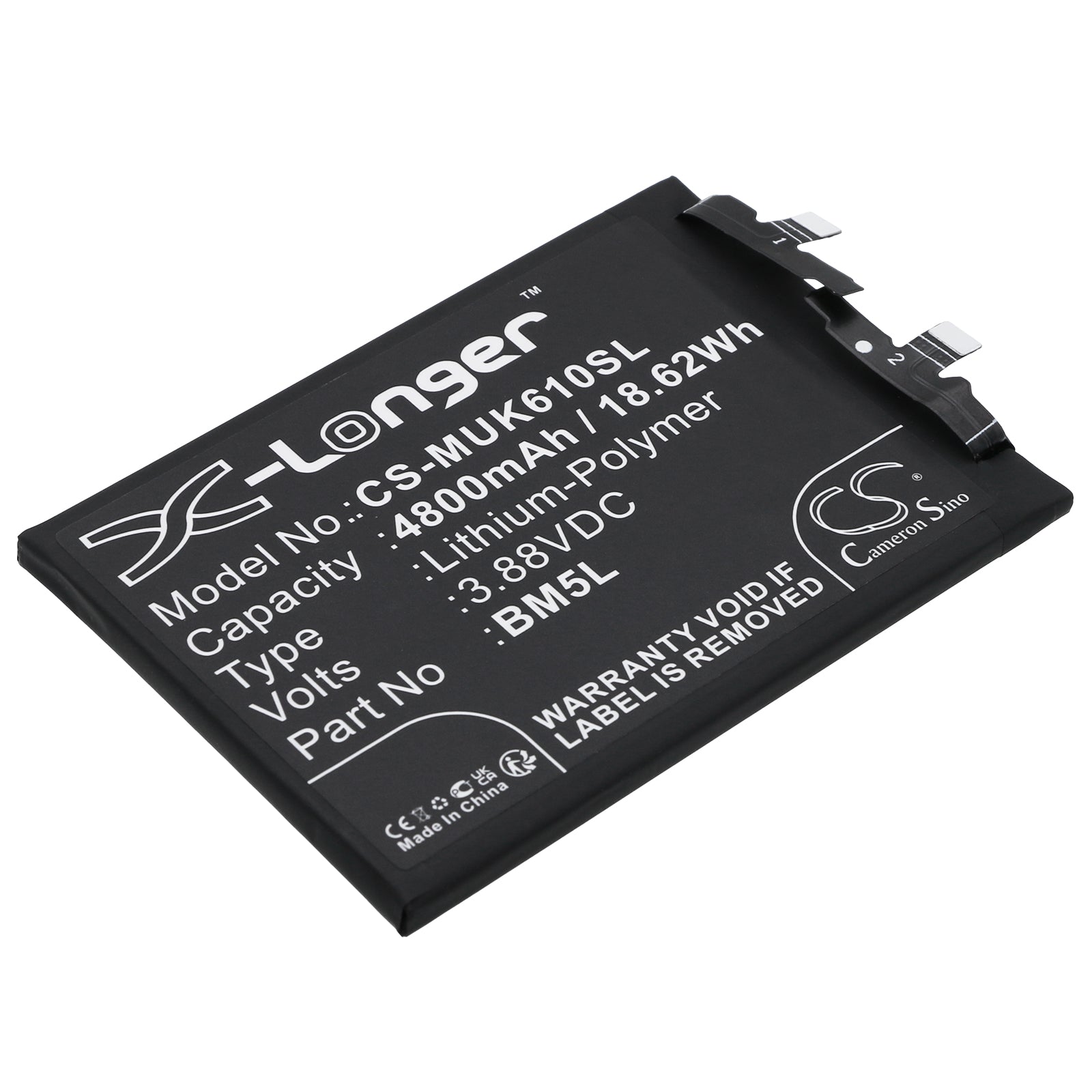 CS-MUK610SL Replacement Battery – Compatible with 22127RK46C, K60 Pro