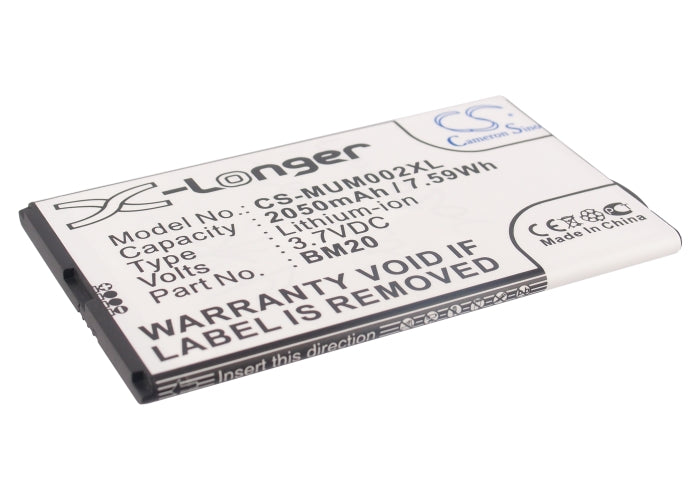 3.7V 2050mAh/7.59Wh Li-ion Mobile/SmartPhone Battery for Xiaomi
