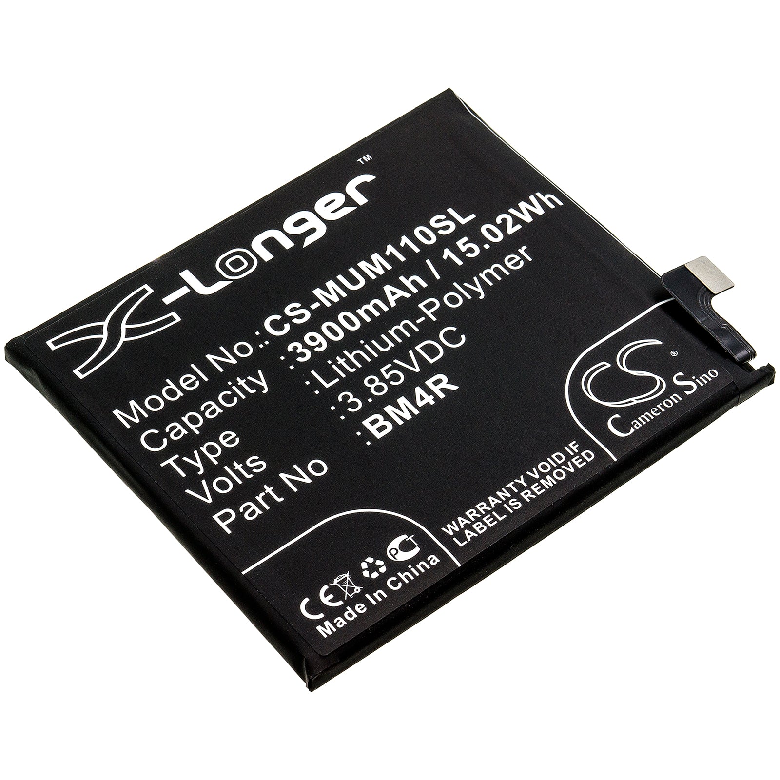 CS-MUM110SL Replacement Battery – Compatible with M2002J9E, M2002J9G, M2002J9R, M2002J9S, Mi 10 Lite, Mi 10 Lite 5G, Mi 10 Youth