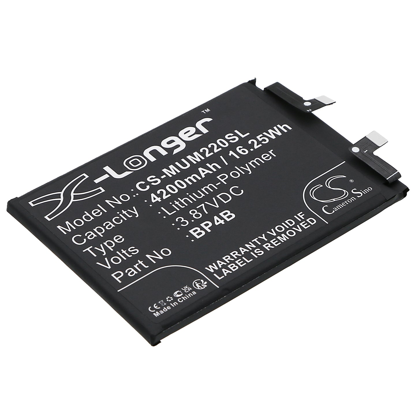 CS-MUM220SL Replacement Battery – Compatible with 2203129G, 2203129I, Mi 12 Lite 5G