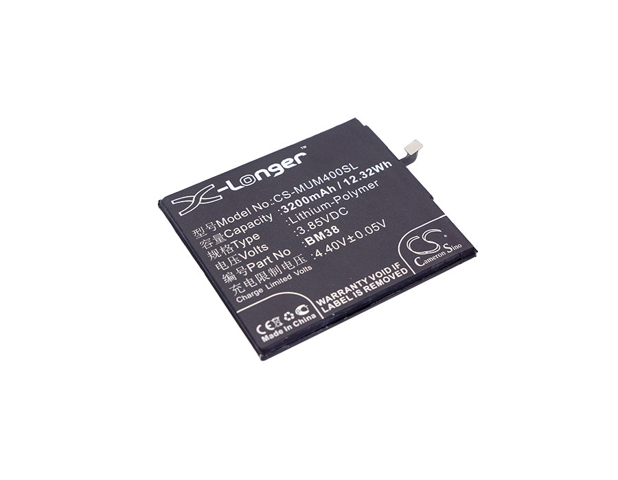 3.85V 3200mAh/12.32Wh Li-Polymer Mobile/SmartPhone Battery for Xiaomi