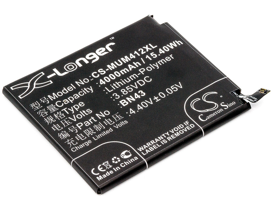 3.85V 4000mAh/15.40Wh Li-Polymer Mobile/SmartPhone Battery for Xiaomi