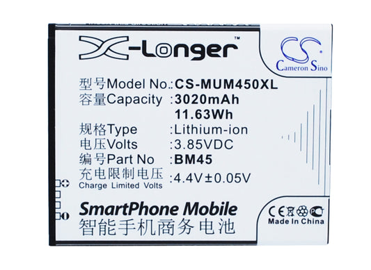 3.85V 3020mAh/11.63Wh Li-ion Mobile/SmartPhone Battery for Xiaomi