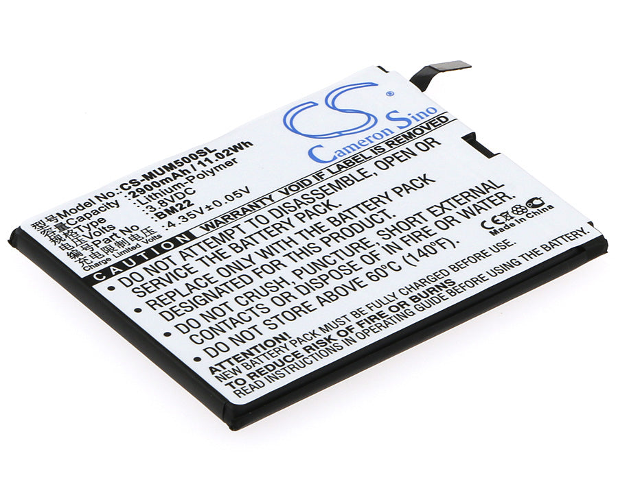 3.8V 2900mAh/11.02Wh Li-Polymer Mobile/SmartPhone Battery for Xiaomi