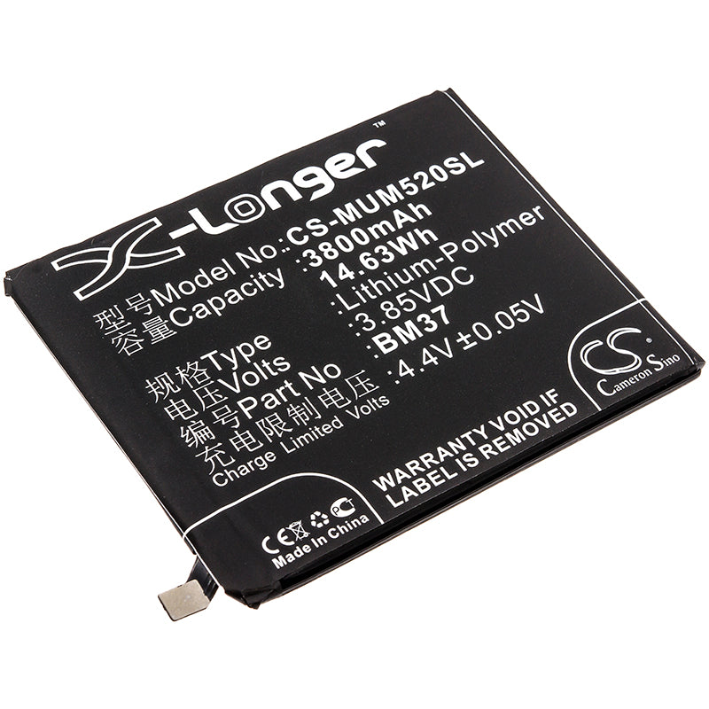 3.85V 3800mAh/14.63Wh Li-Polymer Mobile/SmartPhone Battery for Xiaomi