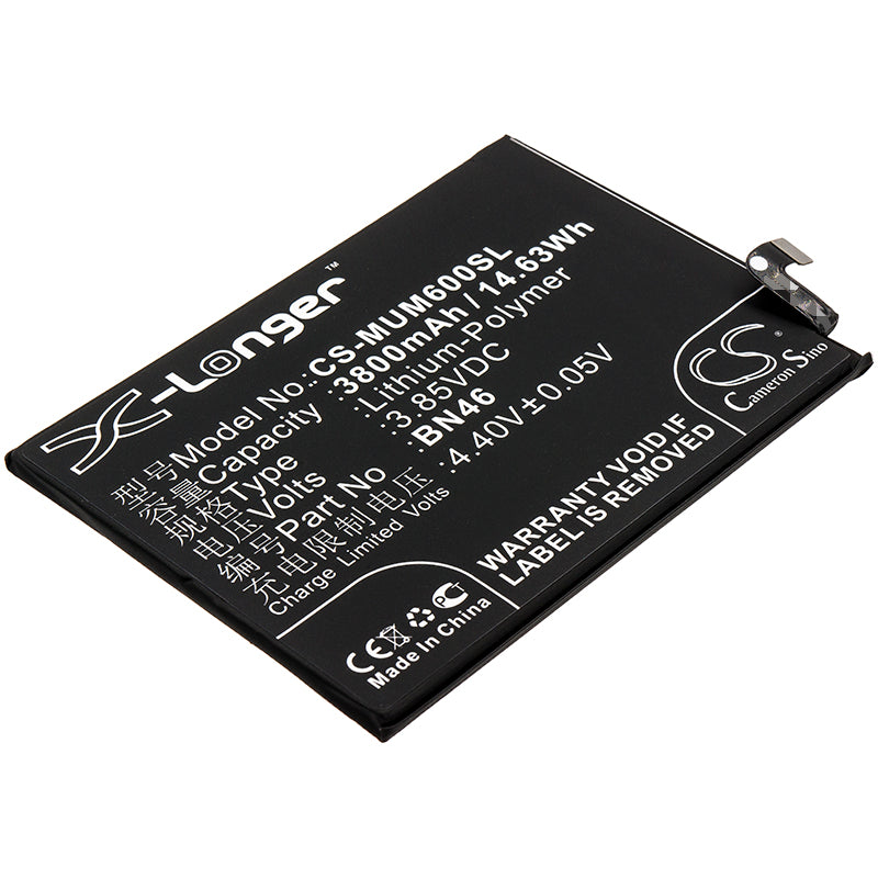 3.85V 3800mAh/14.63Wh Li-Polymer Mobile/SmartPhone Battery for Redmi