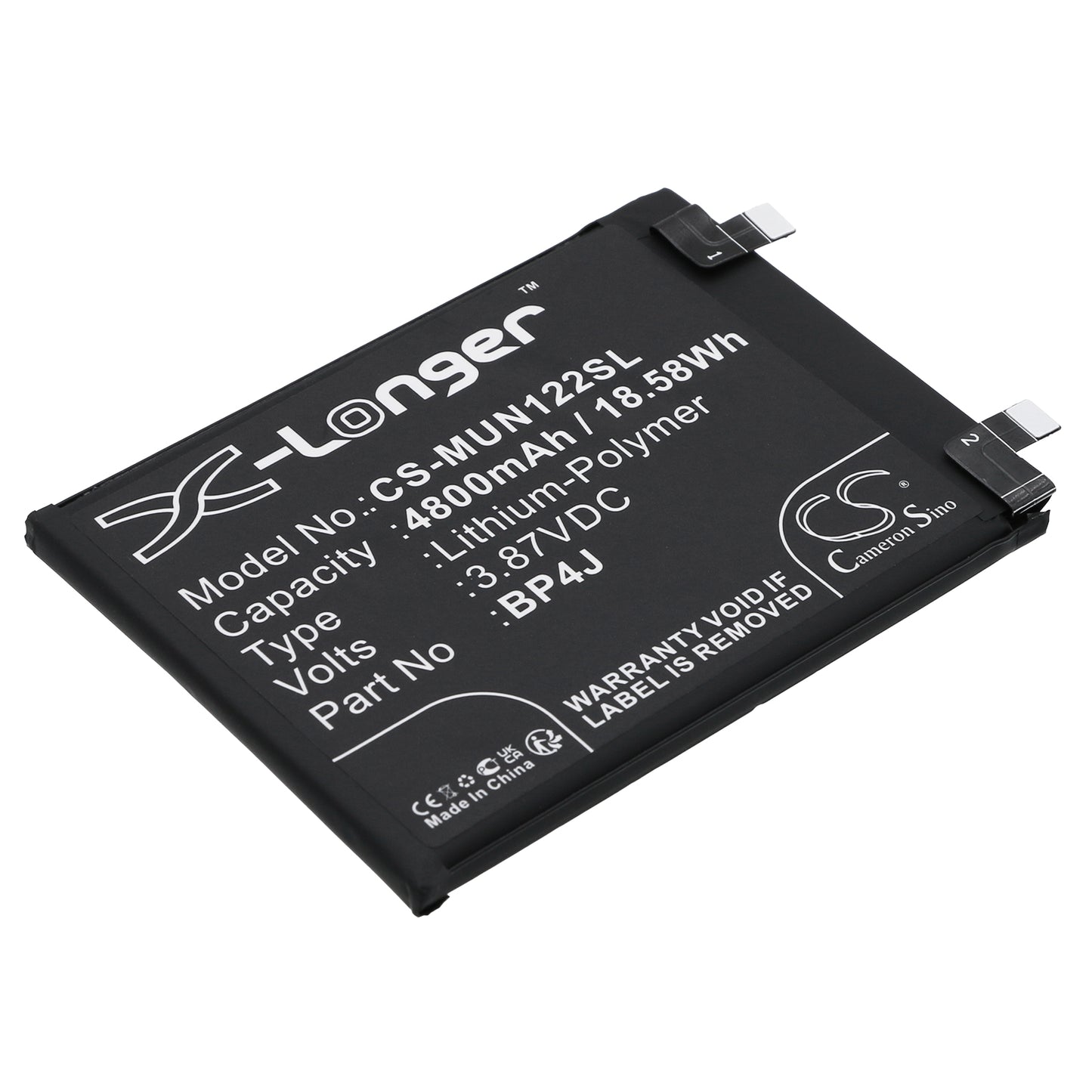 CS-MUN122SL Replacement Battery – Compatible with 22101316UCP, 22101316UP, Note 12 5G, Note 12 Pro+ 5G